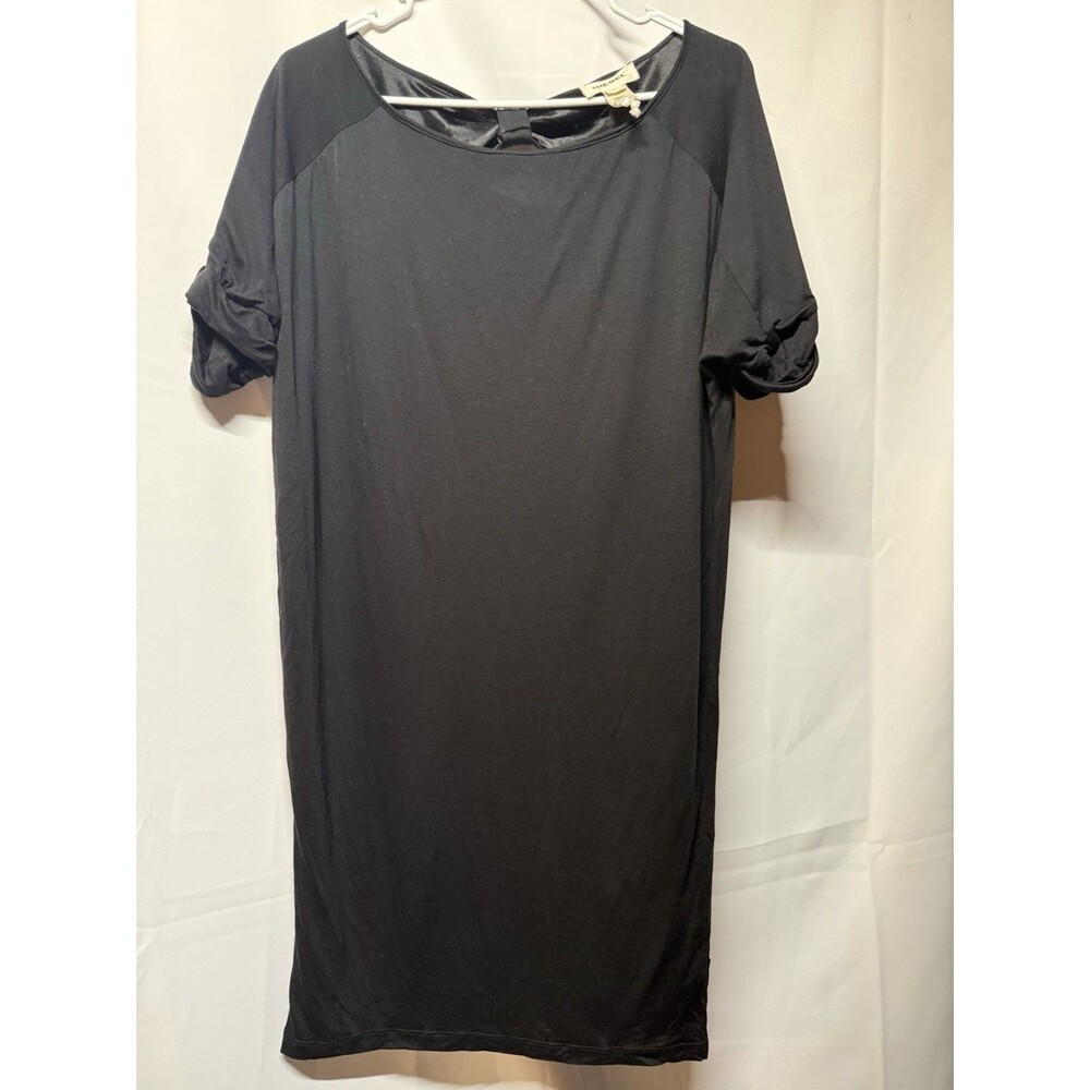 Diesel Black 100% Lyocell Open Back Bow T-Shirt Mini Dress - Size S